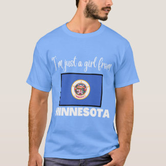 T-shirt Je suis juste une fille de la fierté de l'État du 
