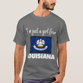 T-shirt Je suis juste une fille de l'État fière conception