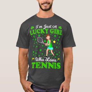 T-shirt Je Suis Juste Une Fille Heureuse Qui Aime Le Tenni