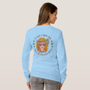 T-shirt Je suis juste une fille hippie qui aime Jésus