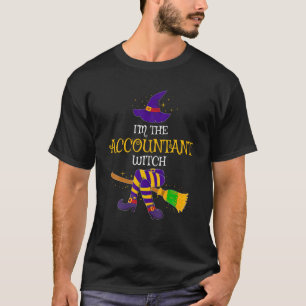 T-shirt Je suis la comptable sorcière Halloween Famille Ma