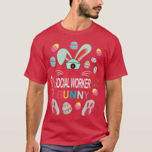 T-shirt Je suis La Famille de jumelage Bunny Travailleur S