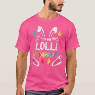 T-shirt Je suis la famille de jumelage de Pâques Lolli Bun