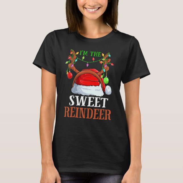 T-shirt Je suis la famille des pyjamas de Noël des gentils (Devant)