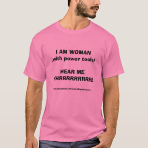 T-shirt JE SUIS LA FEMME (avec des machines-outils)