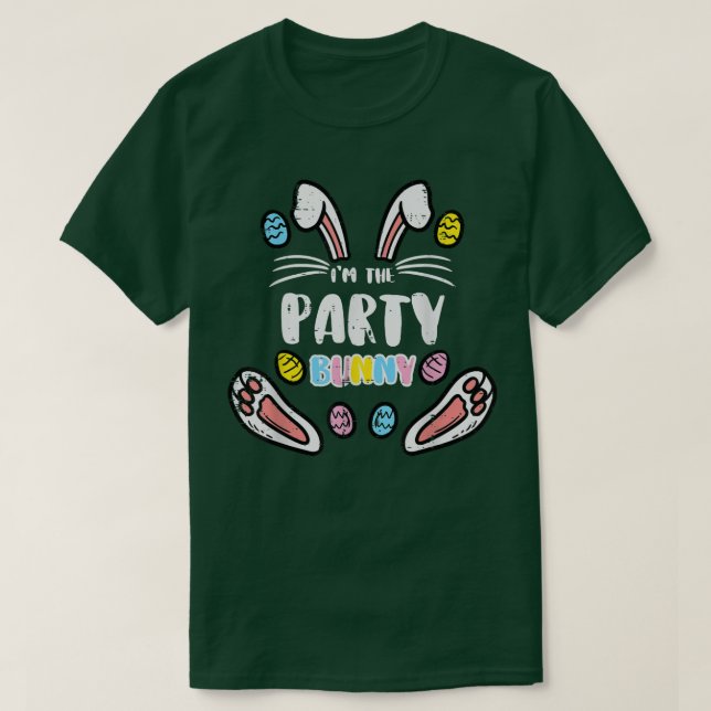 T-shirt Je Suis La Fête Lapin Drôle Pâques Matching Famill (Design devant)