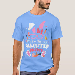 T-shirt Je suis la fille Bunny mignonne lapin de Pâques av