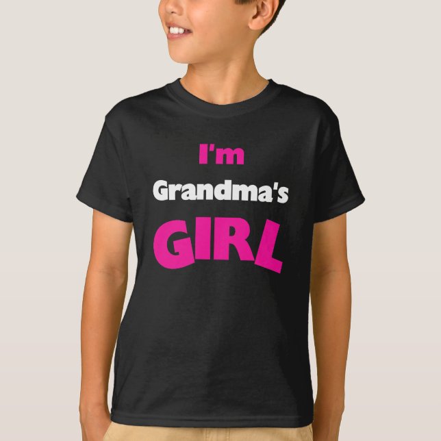 T-shirt Je suis la fille de grand-mère (Devant)