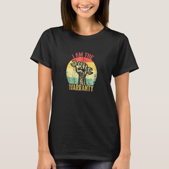 T-shirt Je Suis La Garantie Broyée Camion Diesel Fixation  (Devant)