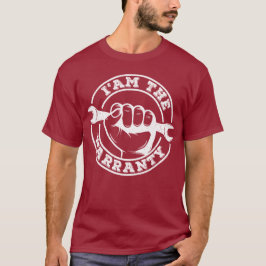 T-shirt Je suis la garantie grand-père mécanicien père