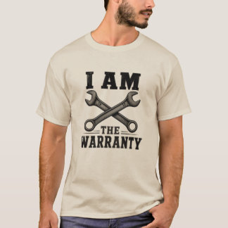 T-shirt Je Suis La Garantie Mécanicien Drôle