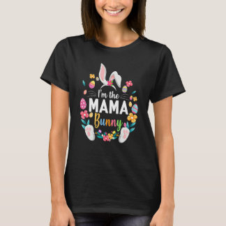 T-shirt Je suis La Mama Bunny Matching Famille Pâques Fête