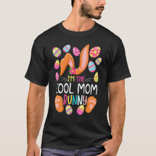 T-shirt Je suis la maman Cool Bunny de mignons oeufs Rabit