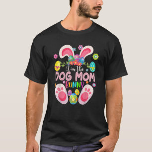 T-shirt Je suis La maman du chien Bunny jumeler la famille