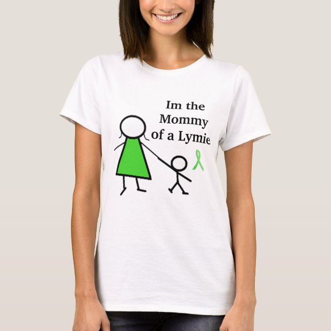 T-shirt Je suis la maman d'un Lymie (Devant)