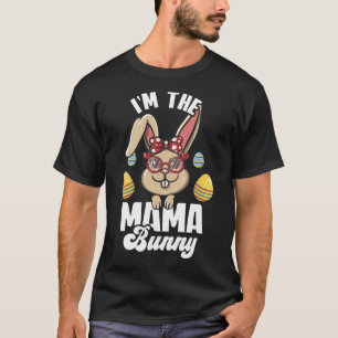 T-shirt Je suis la maman lapin tenue de fête de Pâques de