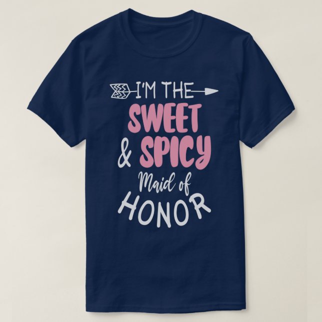 T-shirt je suis la mariée douce et épicée (Design devant)