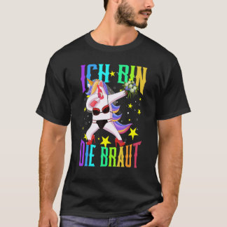 T-shirt Je Suis La Mariée Jga Licorne Mariage Enterrement 