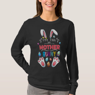 T-shirt Je suis La Mère Lapin Matching Famille Fête de Pâq