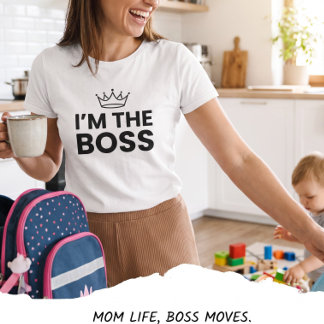 T-shirt Je suis la mère patronne drôle de maternité appari