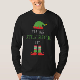 T-shirt Je Suis La Petite Soeur Elfe Famille De Noël Match