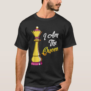 T-shirt Je Suis La Reine Funny Chess Lover Board Jeu Début