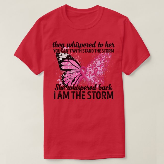 T-shirt Je Suis La Sensibilisation À La Tempête (Design devant)
