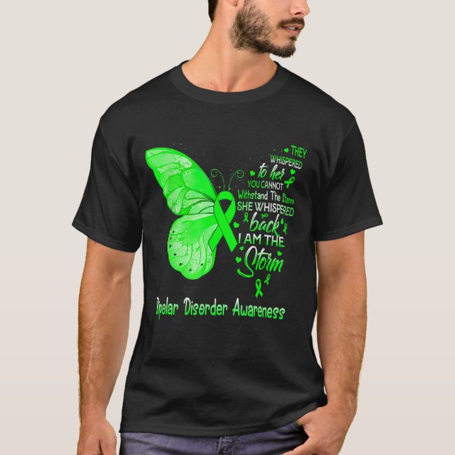 T-shirt Je Suis La Tempête Bipolaire Désordre Sensibilisat (Devant)