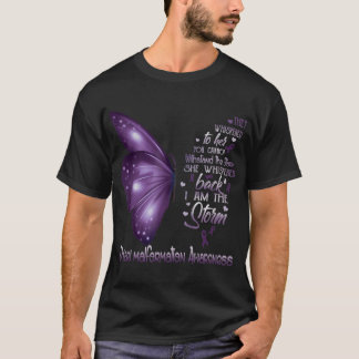 T-shirt Je suis la tempête Chiari malformation Attention B