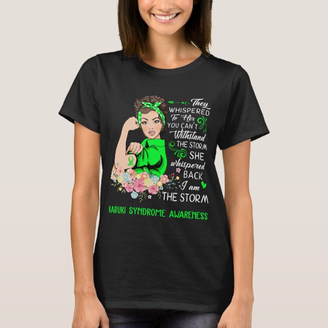 T-shirt Je Suis La Tempête Du Syndrome Kabuki Sensibilisat (Devant)