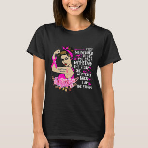T-shirt Je suis la tempête forte femmes guerrière du cance