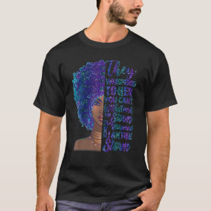 T-shirt Je suis la tempête forte femmes Suicide Turquoise