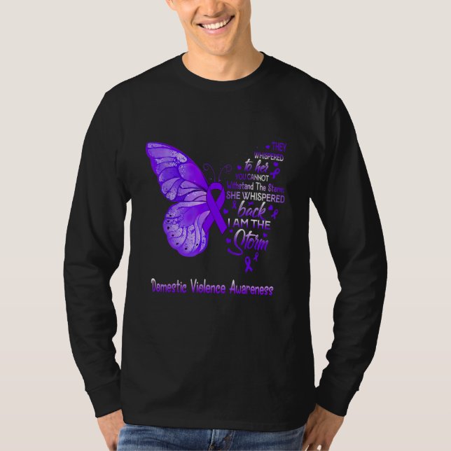 T-shirt Je Suis La Tempête La Violence Domestique Bouterf  (Devant)
