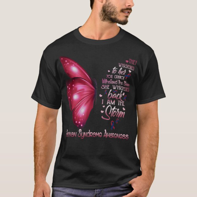 T-shirt Je suis la tempête Noonan Syndrome Papillon (Devant)