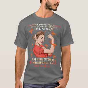 T-shirt Je suis la tempête qu'elle a balancé dos HD femmes