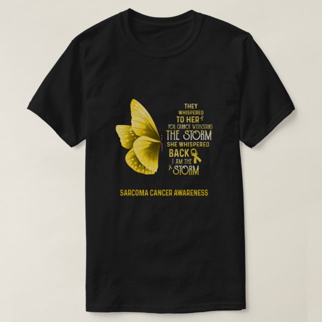 T-shirt Je Suis La Tempête Sarcome Le Papillon De Sensibil (Design devant)