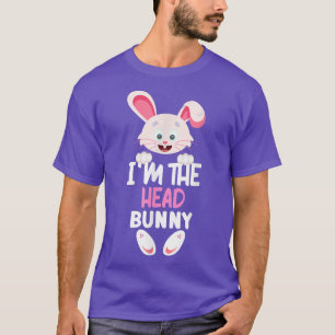 T-shirt Je suis La TÊTE Bunny Matching Famille Pâques Fête