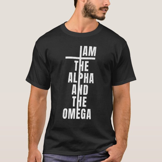 T-shirt Je Suis L'Alpha Et L'Oméga Apocalypse2213 Bible (Devant)