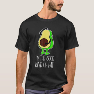 T-shirt Je suis le bon genre de gras amusant Vegan Avocado