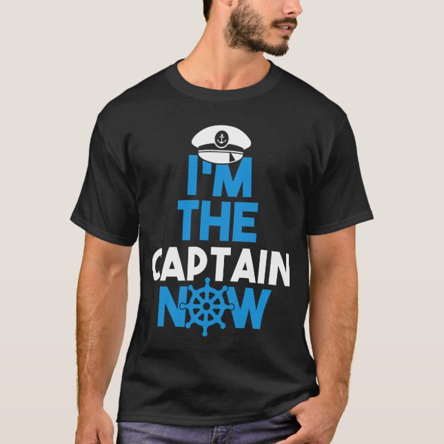 T-shirt Je suis le capitaine MAINTENANT (Devant)