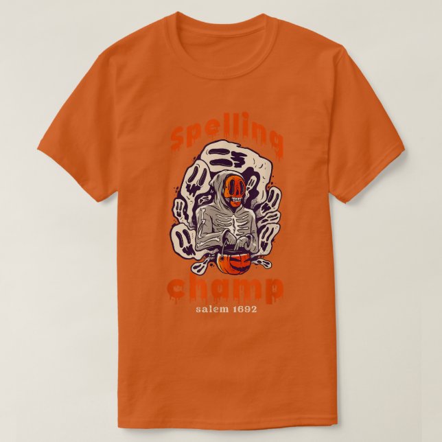 T-shirt Je Suis Le Champion De L'Orthographe La Peur Nerve (Design devant)