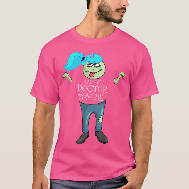 T-shirt Je Suis Le Docteur Zombie Pediatricien Halloween (Devant)