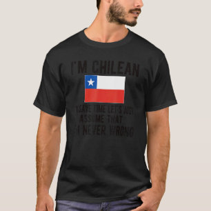 T-shirt Je suis le Drapeau chilien Racines chiliennes