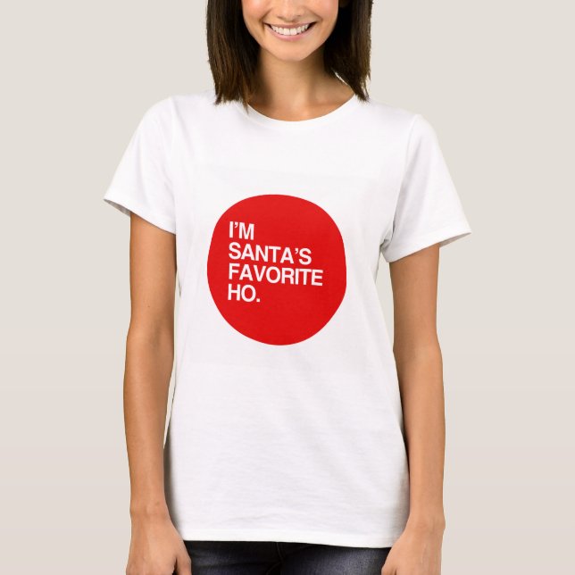 T-shirt Je suis le FAVORI de PÈRE NOËL HO (Devant)