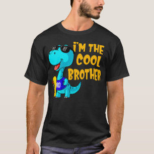 T-shirt Je Suis Le Frère Cool De Funny Dinosaur Kids