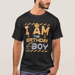 T-shirt Je suis le garçon d'anniversaire Excavatrice Fête