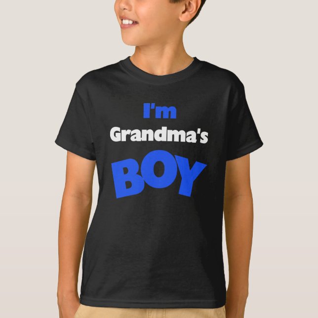T-shirt Je suis le garçon de la grand-maman (Devant)