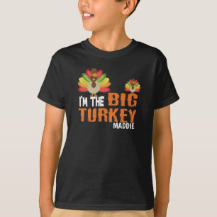 T-shirt Je suis le grand frère d'action de grâce de dind