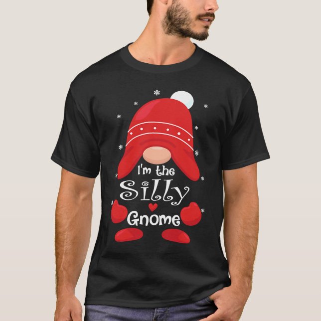 T-shirt Je suis le groupe de jumelage de famille Gnome Sil (Devant)