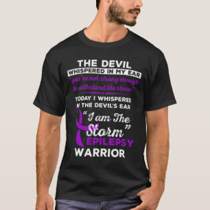 T-shirt Je Suis Le Guerrier De L'Épilepsie De Tempête